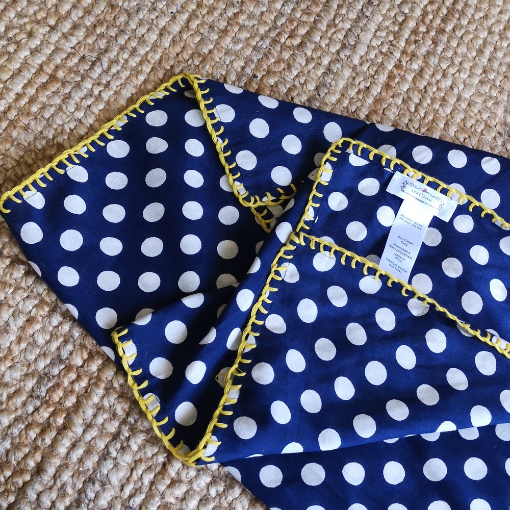 3 for $30 Aphorism polka dot cotton and silk scarf